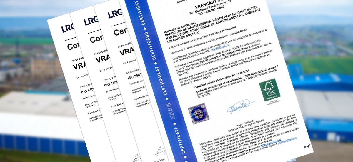 Certificari VRANCART